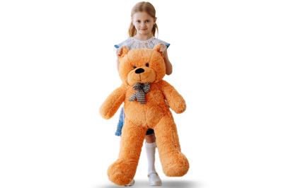 Большой плюшевый мишка Астор 80 см (Рыжий)