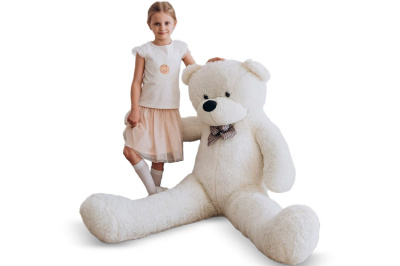Большой плюшевый мишка Астор  160 см (Белый)