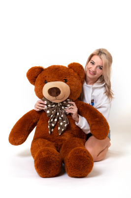 Большой плюшевый мишка  Нестор  120 см (Шоколадный)