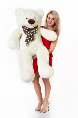 Большой плюшевый мишка  Нестор  120 см (Белый)