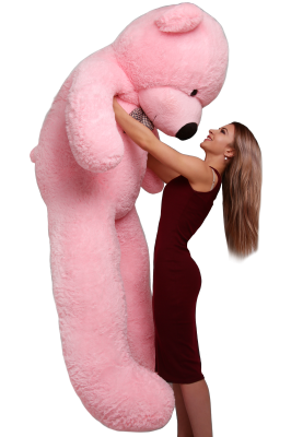 Большой плюшевый мишка Астор  200 см (Розовый)