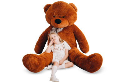 Большой плюшевый мишка Астор  200 см (Шоколадный)