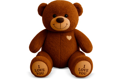 Большой плюшевый мишка 130 см (шоколадный)