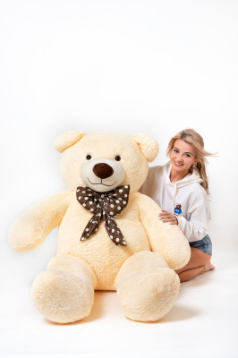 Большой плюшевый мишка  Нестор  160 см (Персиковый)