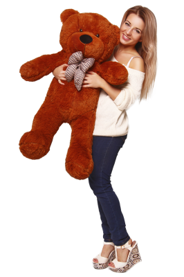 Большой плюшевый мишка Астор 100 см (Шоколадный)