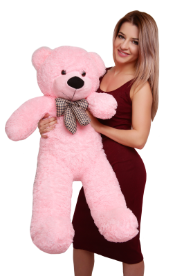 Большой плюшевый мишка Астор 100 см (Розовый)