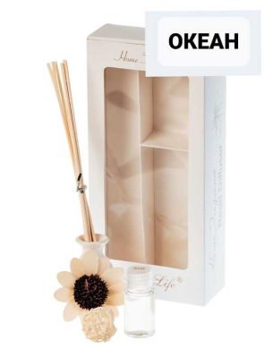 Ароматический диффузер с ромашкой Love in life Home Fragrance ( Океан)