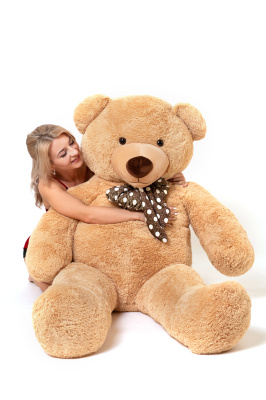 Большой плюшевый мишка  Нестор  160 см (Бежевый)