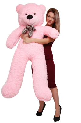 Большой плюшевый мишка Астор 180 см (Розовый)