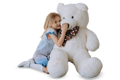 Большой плюшевый мишка  Нестор  120 см (Белый)
