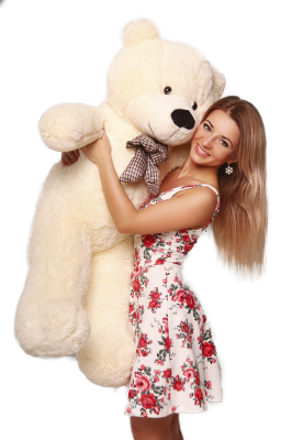 Большой плюшевый мишка Астор  120 см (Белый)