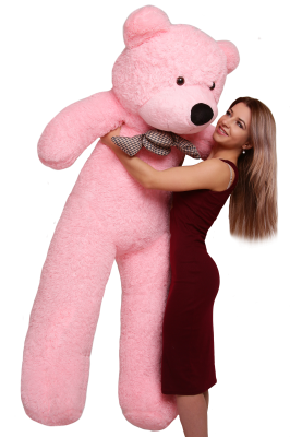 Большой плюшевый мишка Астор  160 см (Розовый)