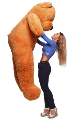 Большой плюшевый мишка Астор  200 см (Рыжий)